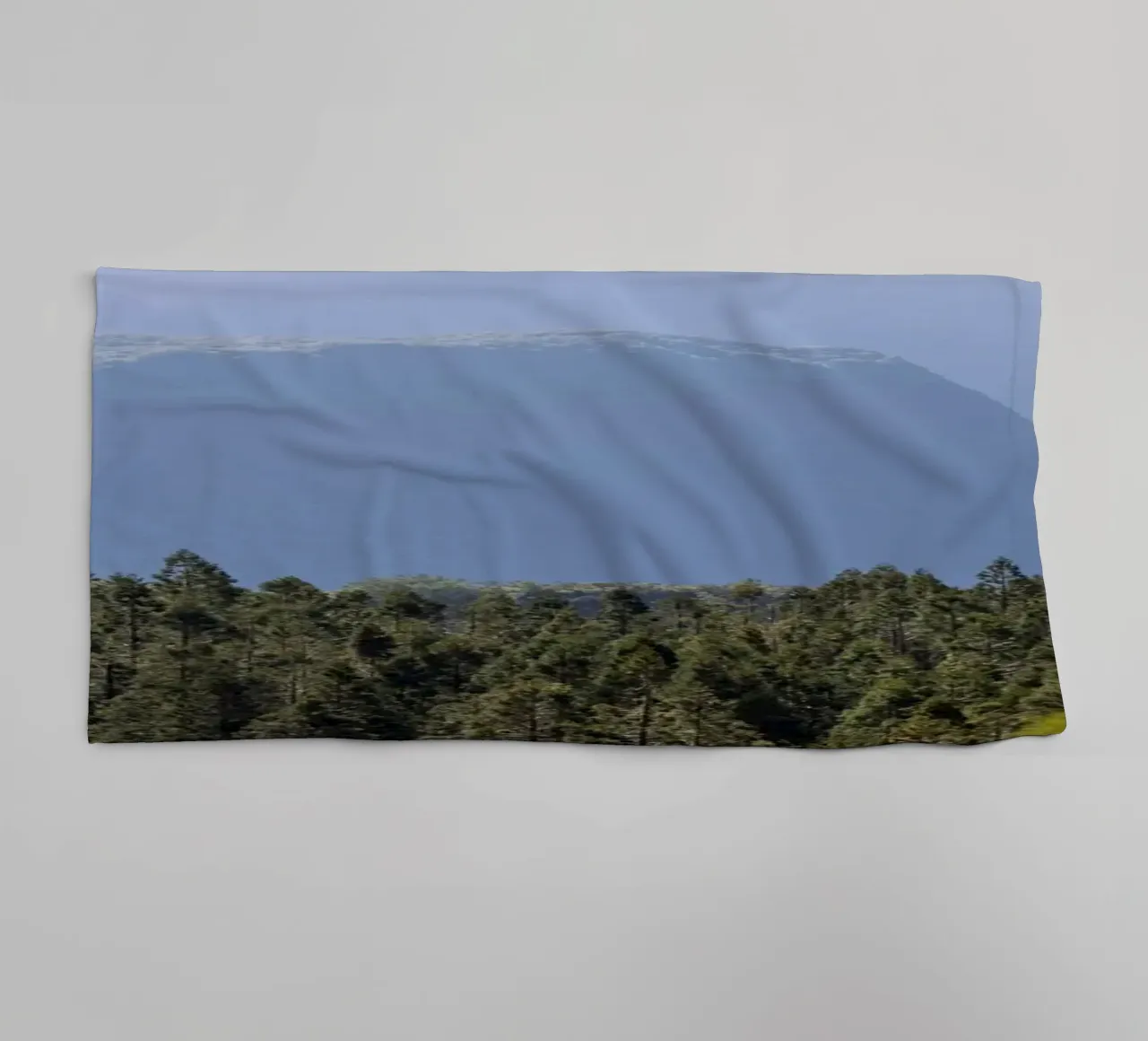 Mountain and forest view towel by Léa Lefebvre Photography