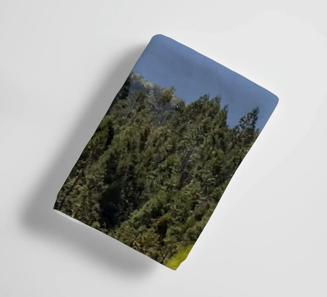 Mountain and forest view towel by Léa Lefebvre Photography