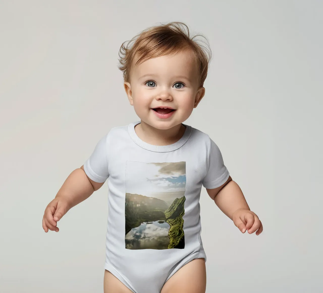 Vue sur le lac body bébé de Léa Lefebvre Photography