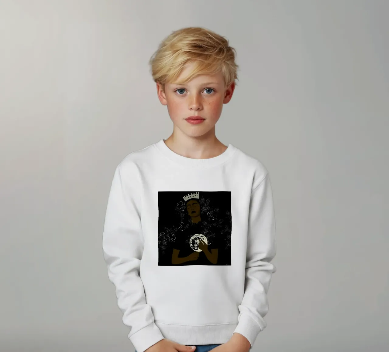 The Moon Queen felpa bambino da Céleste Wallaert