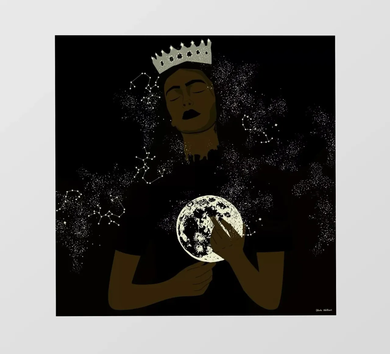 The Moon Queen telo in pvc da Céleste Wallaert