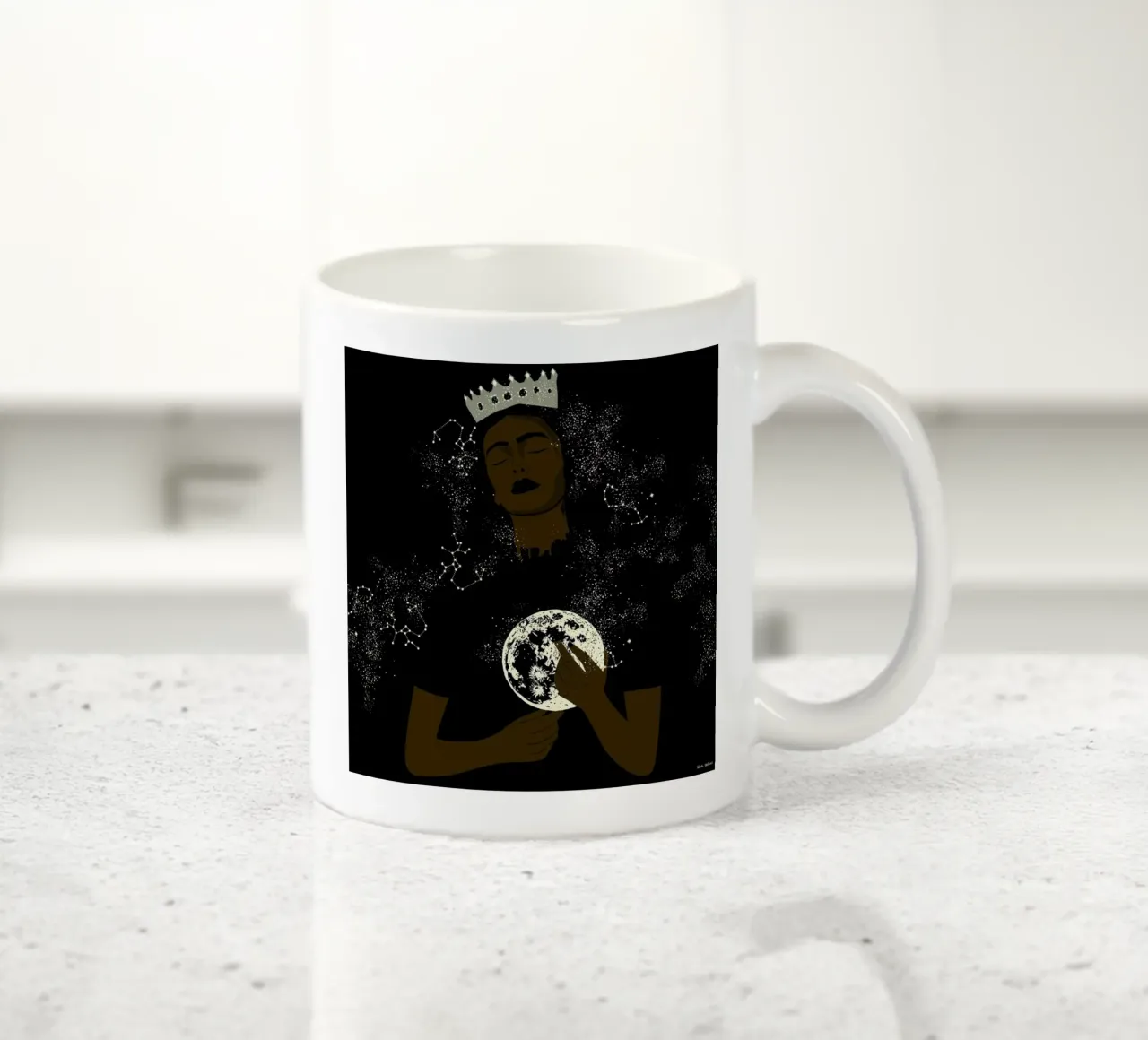 The Moon Queen tazza in ceramica da Céleste Wallaert