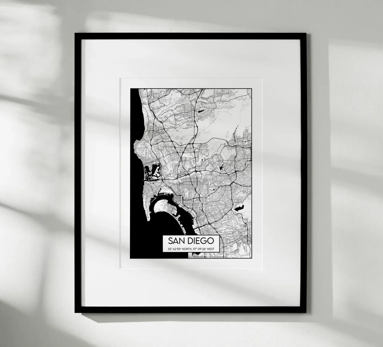 Carta di San Diego poster da Frame the World