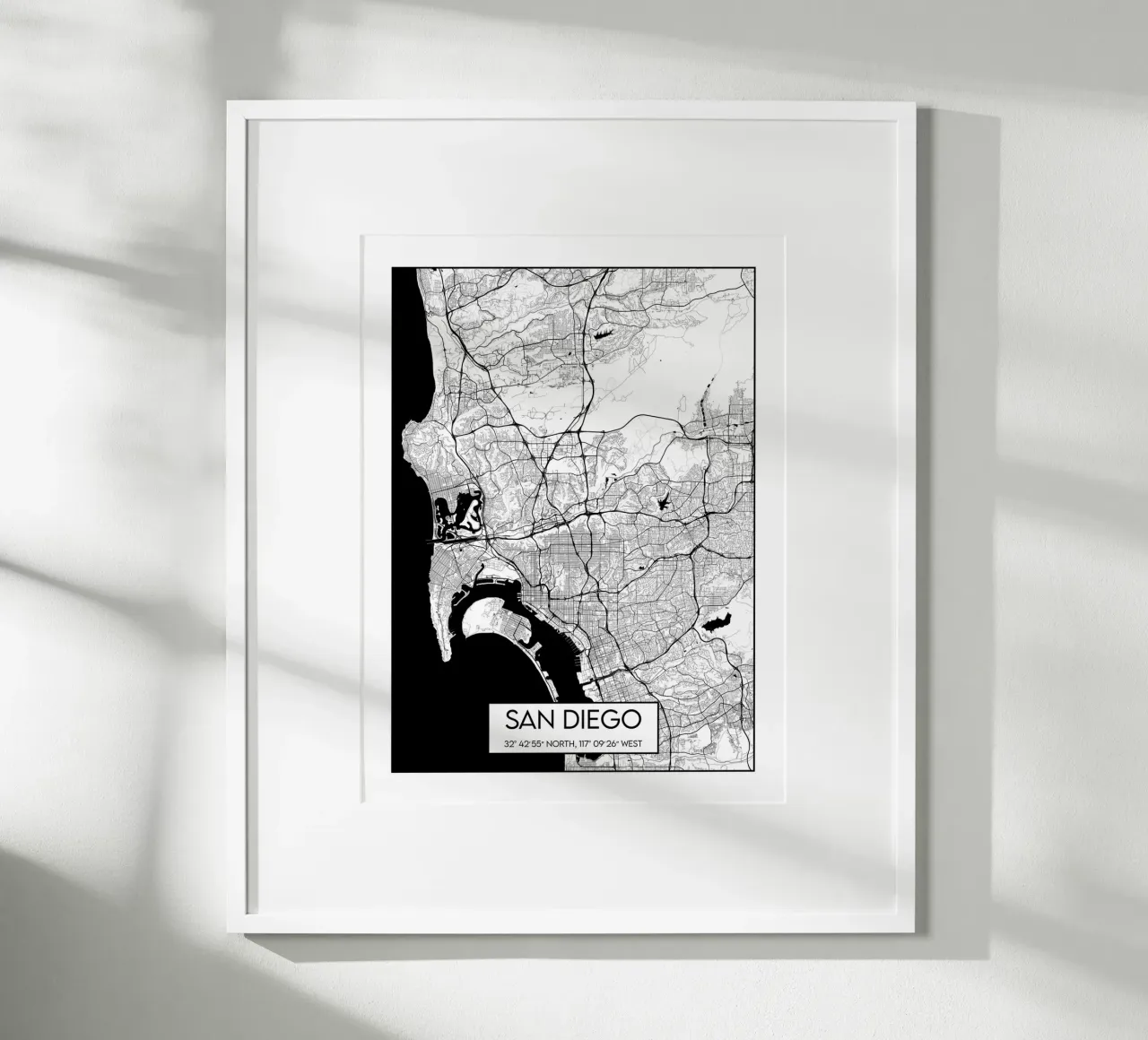 Carta di San Diego poster da Frame the World