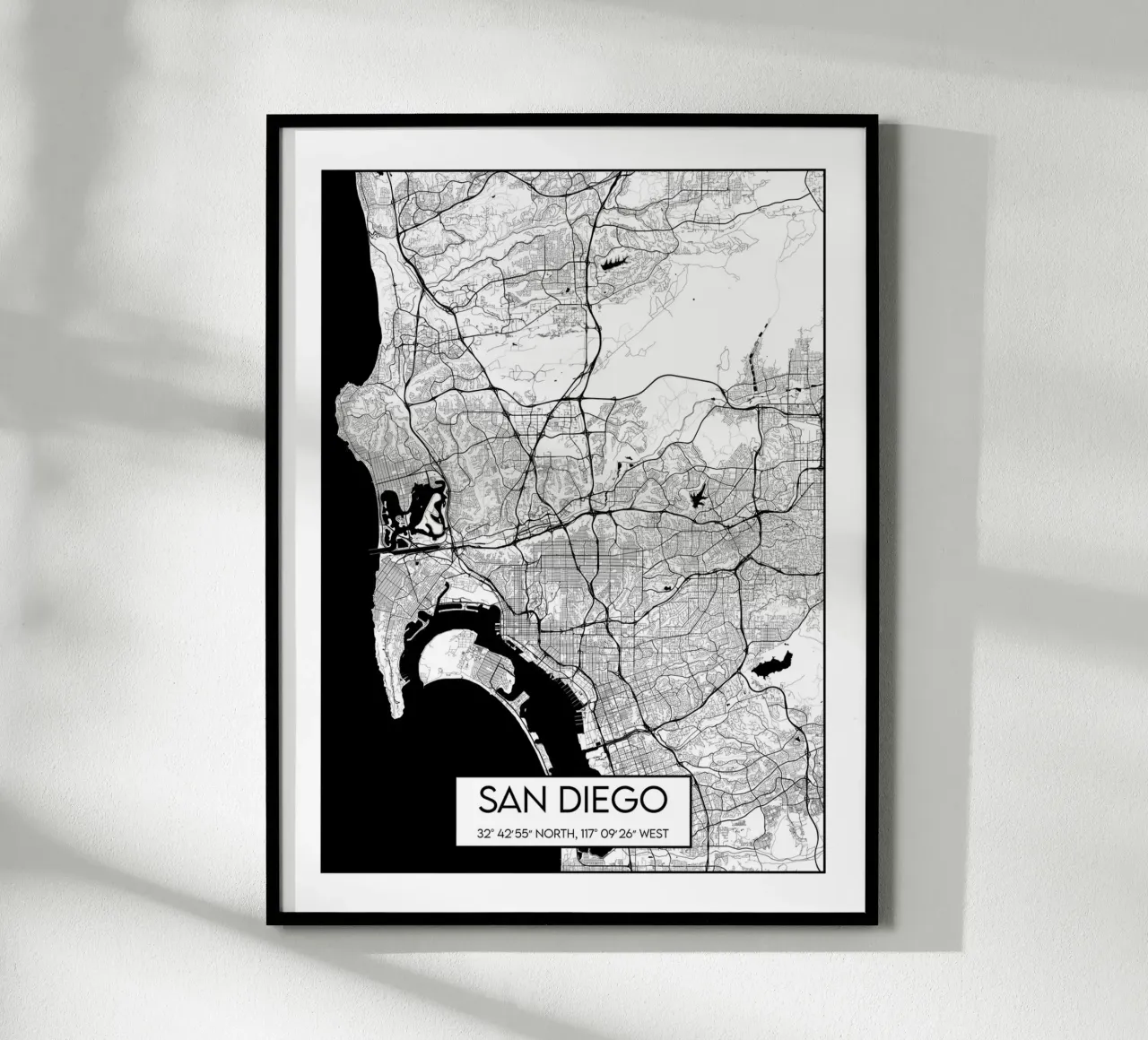 Carta di San Diego poster da Frame the World