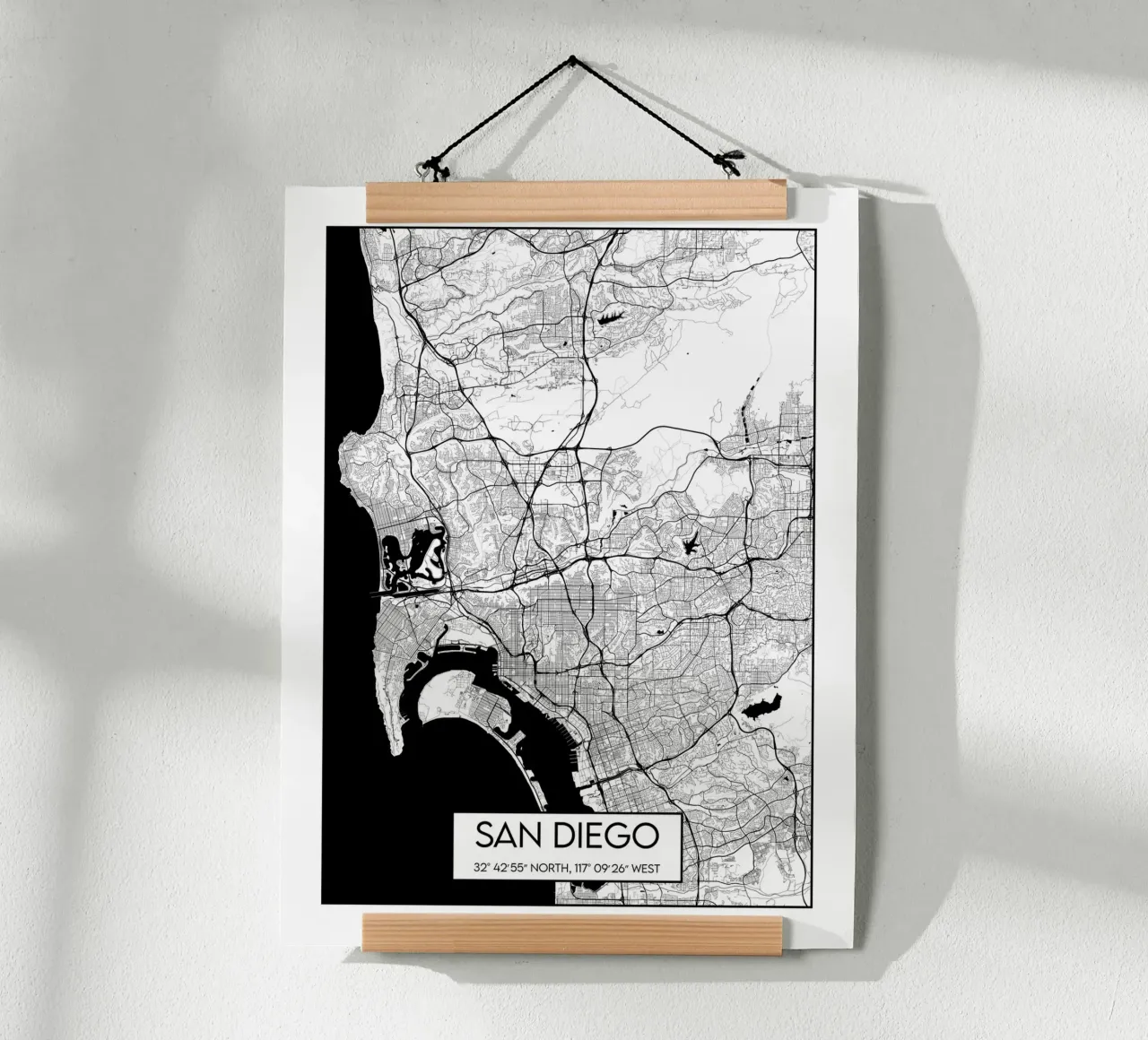 Carta di San Diego poster da Frame the World