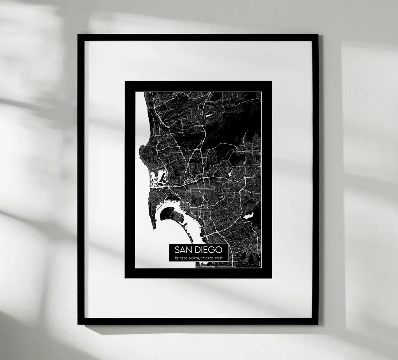San Diego contrastata poster da Frame the World
