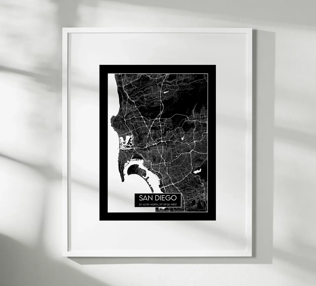 San Diego contrastata poster da Frame the World