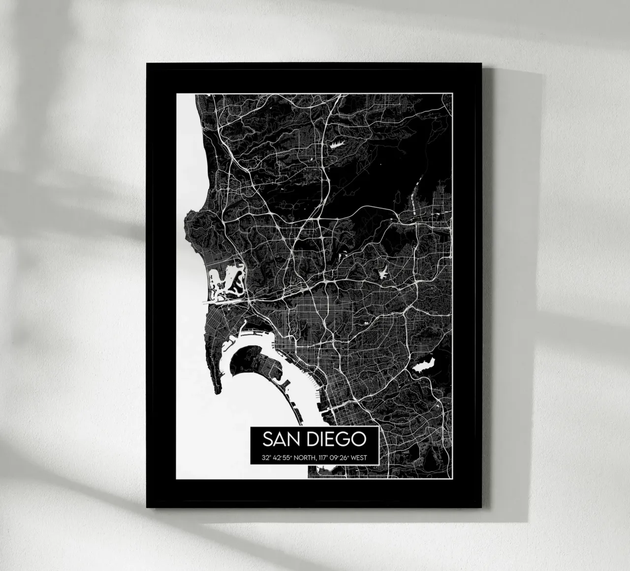 San Diego contrastata poster da Frame the World