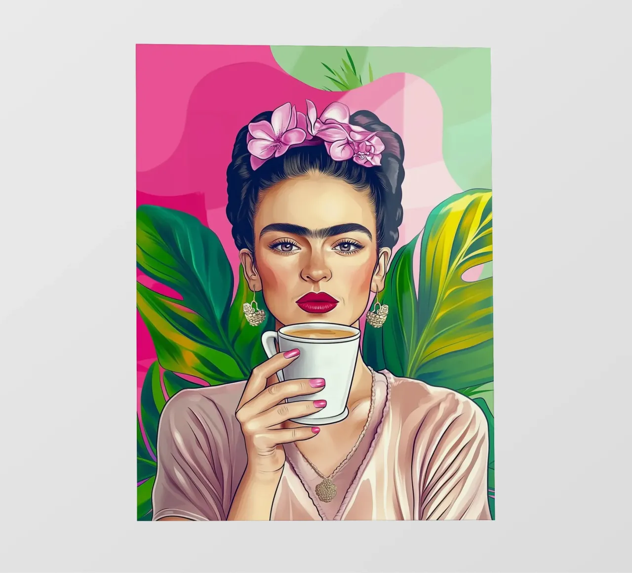 Pausa caffè con Frida pellicola backlit da Carinaprint