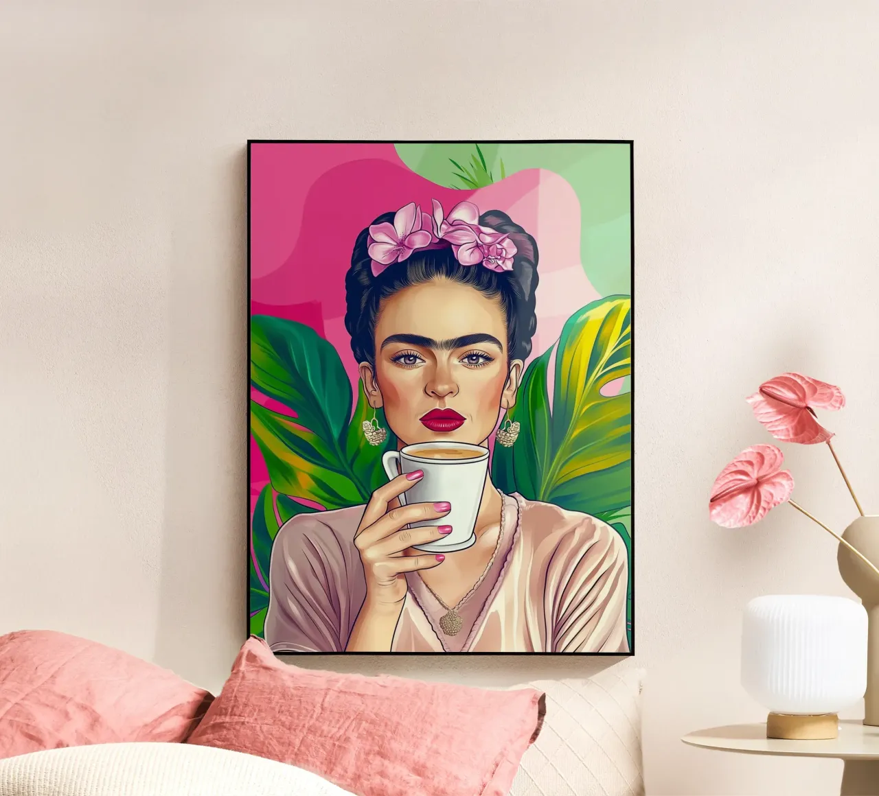 Pausa caffè con Frida plexiglass da Carinaprint