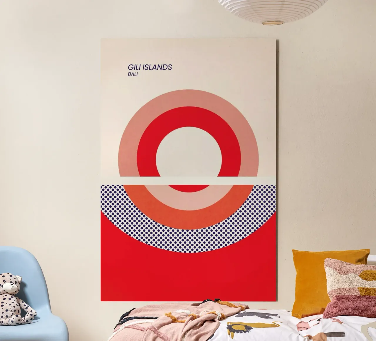 Gili Islands alluminio dibond da The Cartography Collection