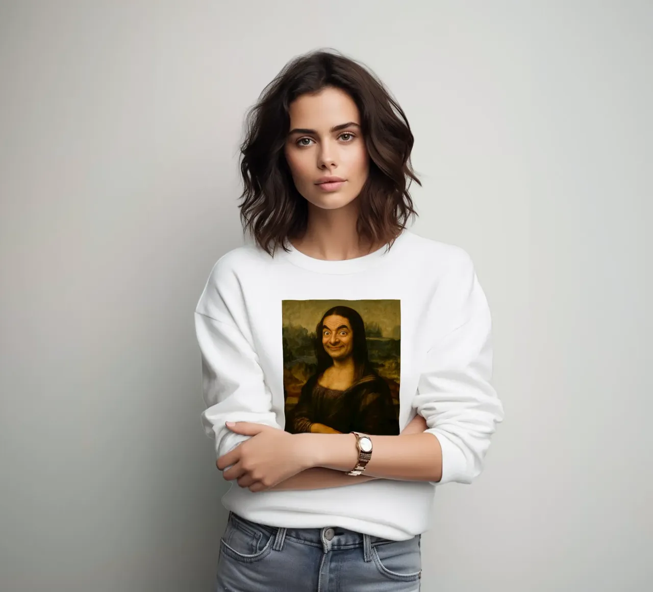 Mona Lisa Meme felpa da Lootprint