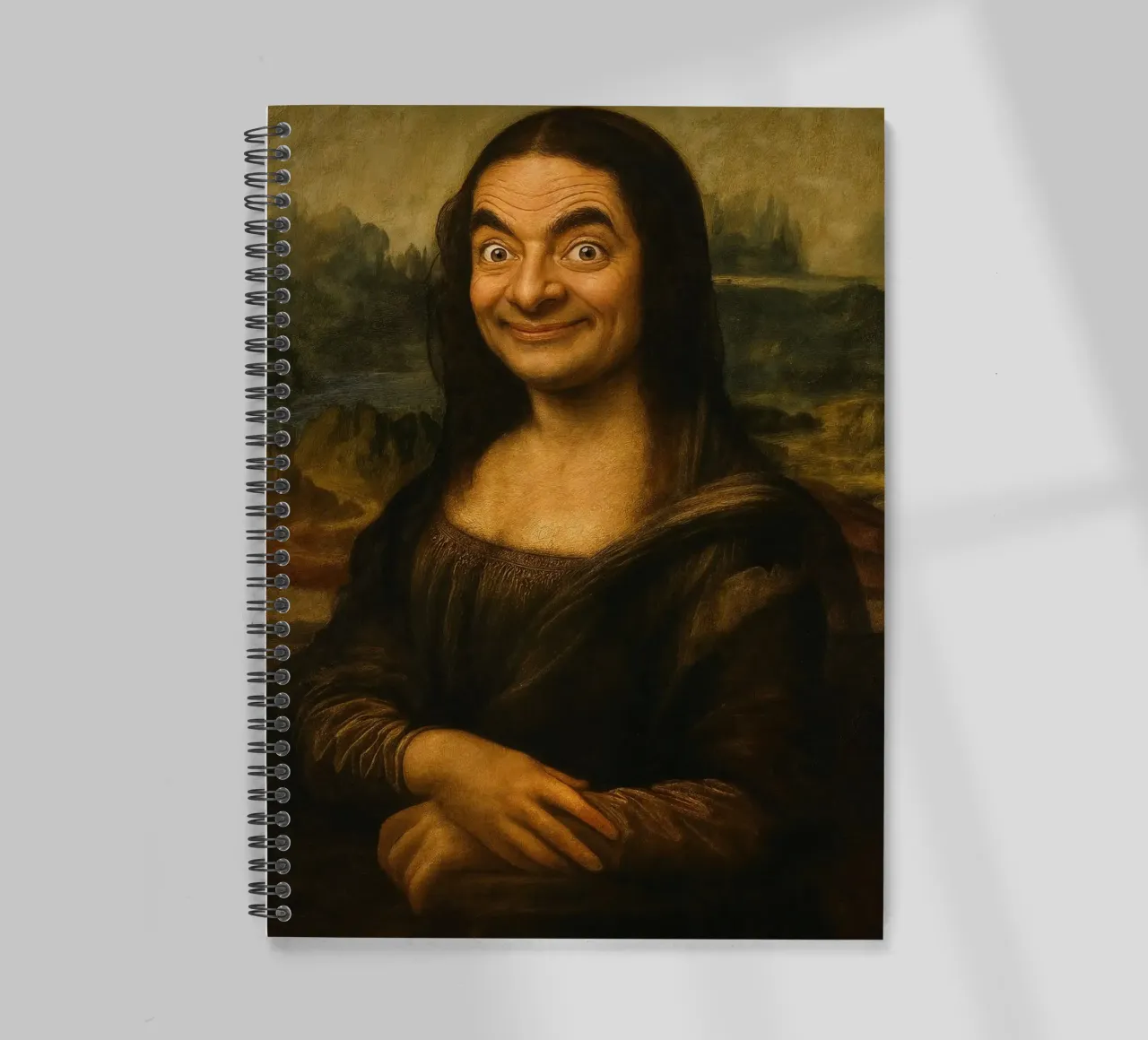 Mona Lisa Meme spiral notebook by Lootprint