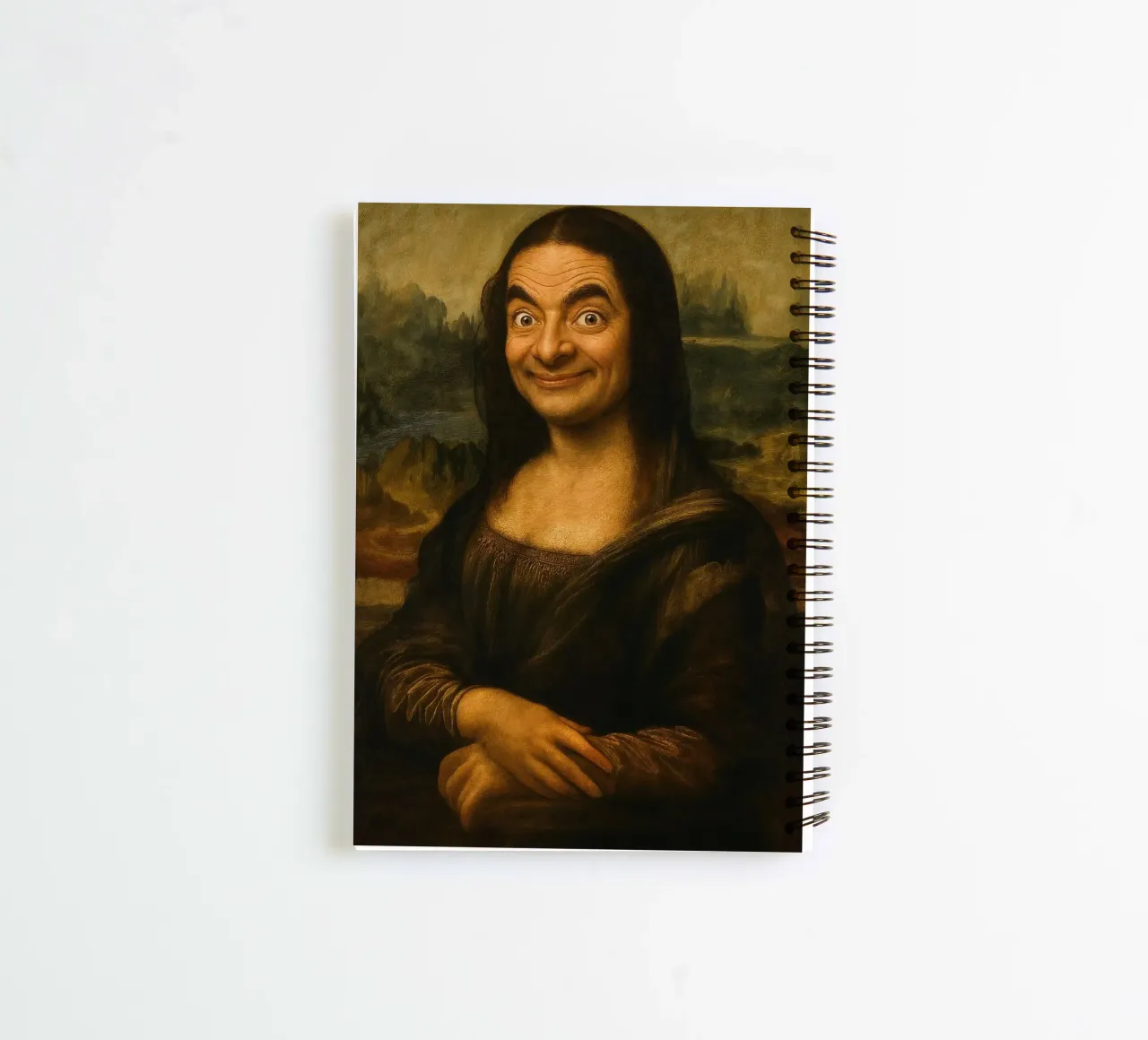 Mona Lisa Meme spiral notebook by Lootprint