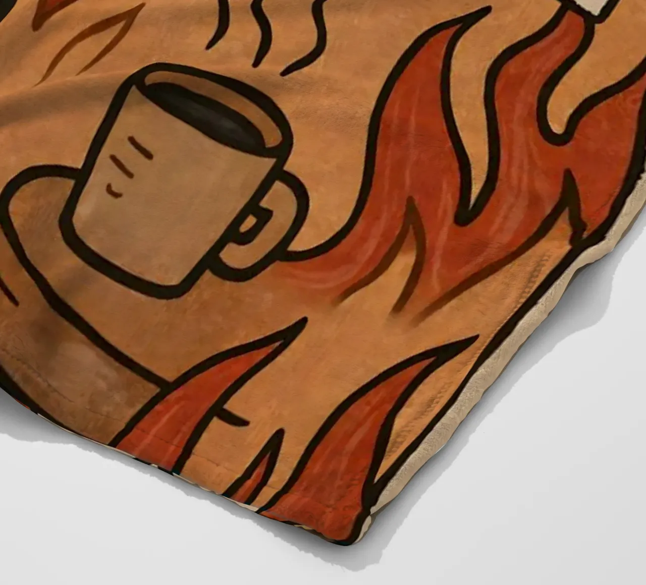 This Is Fine Dog Meme coperta in pile da Lootprint