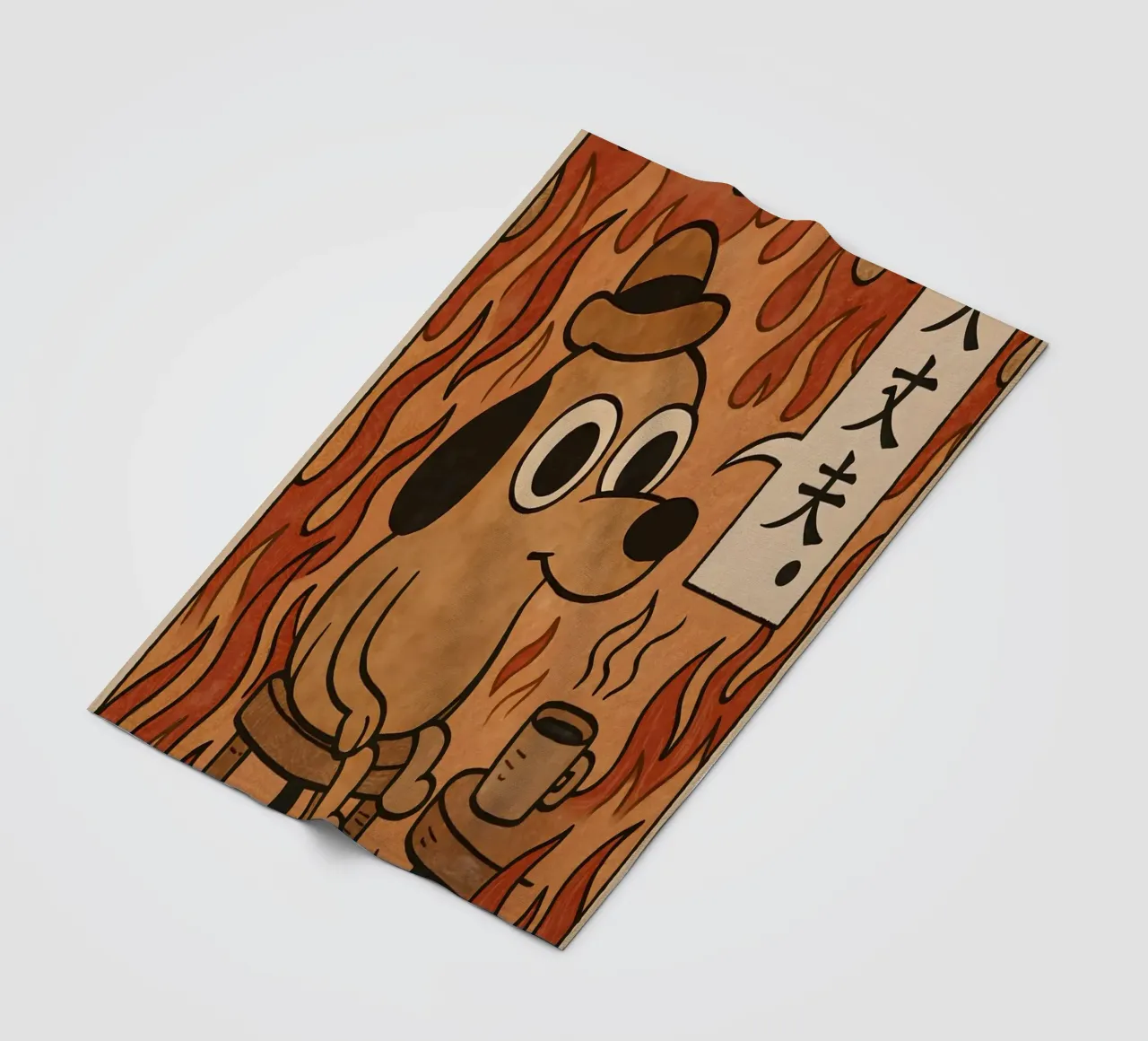This Is Fine Dog Meme coperta in pile da Lootprint
