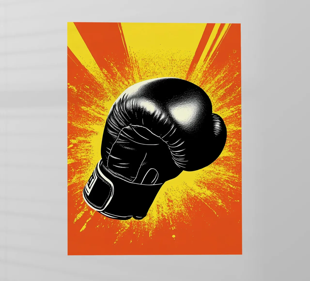 Guanto da boxe - Pop Art pellicola backlit da ColorCrash Gallery