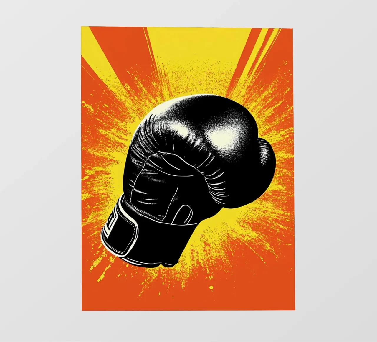 Guanto da boxe - Pop Art pellicola backlit da ColorCrash Gallery