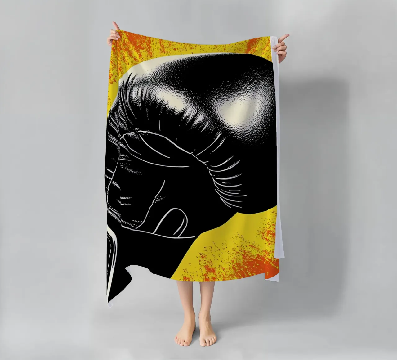 Guanto da boxe - Pop Art telo mare da ColorCrash Gallery
