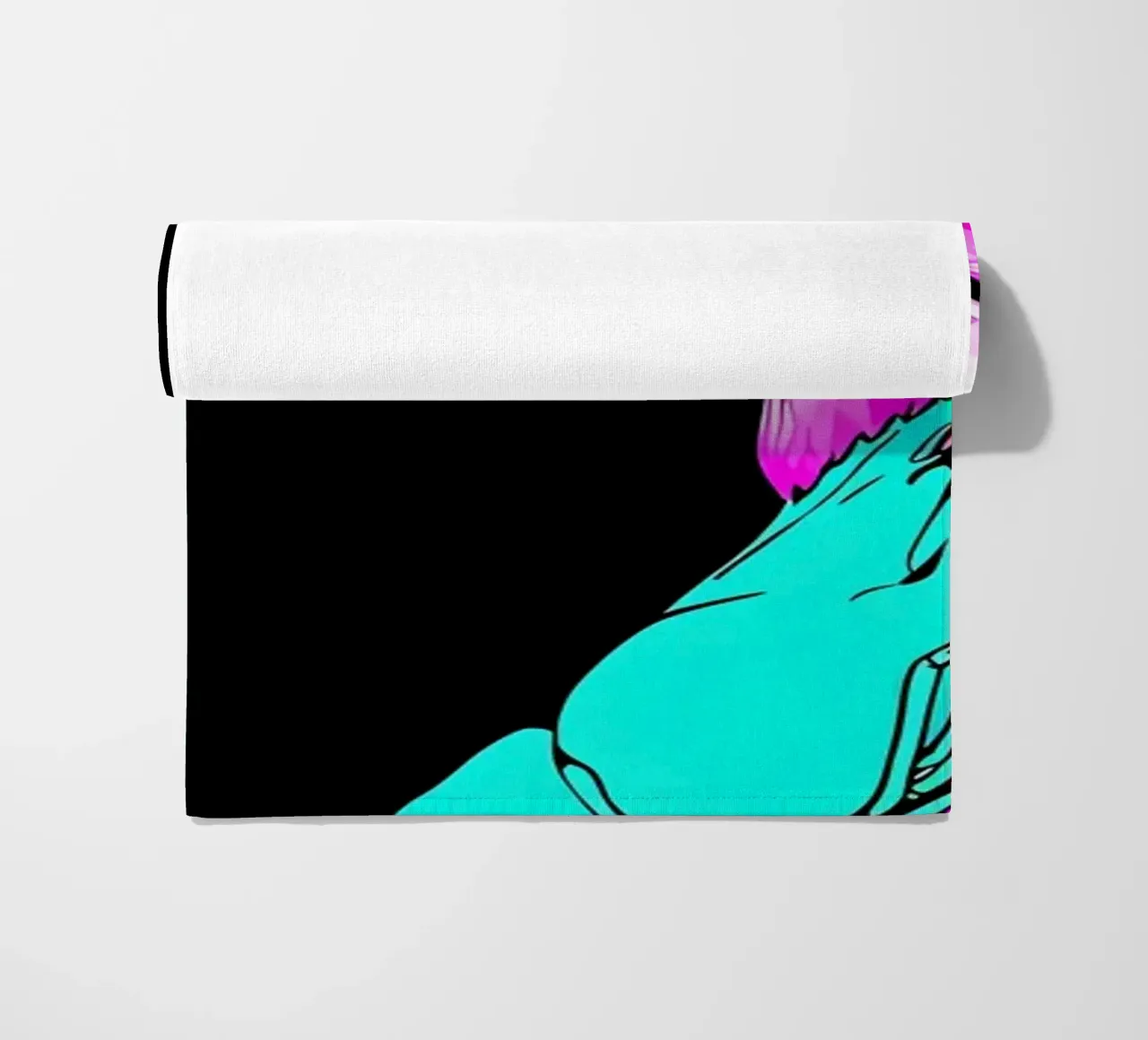Fenicottero e gamberi - Pop Art telo mare da ColorCrash Gallery