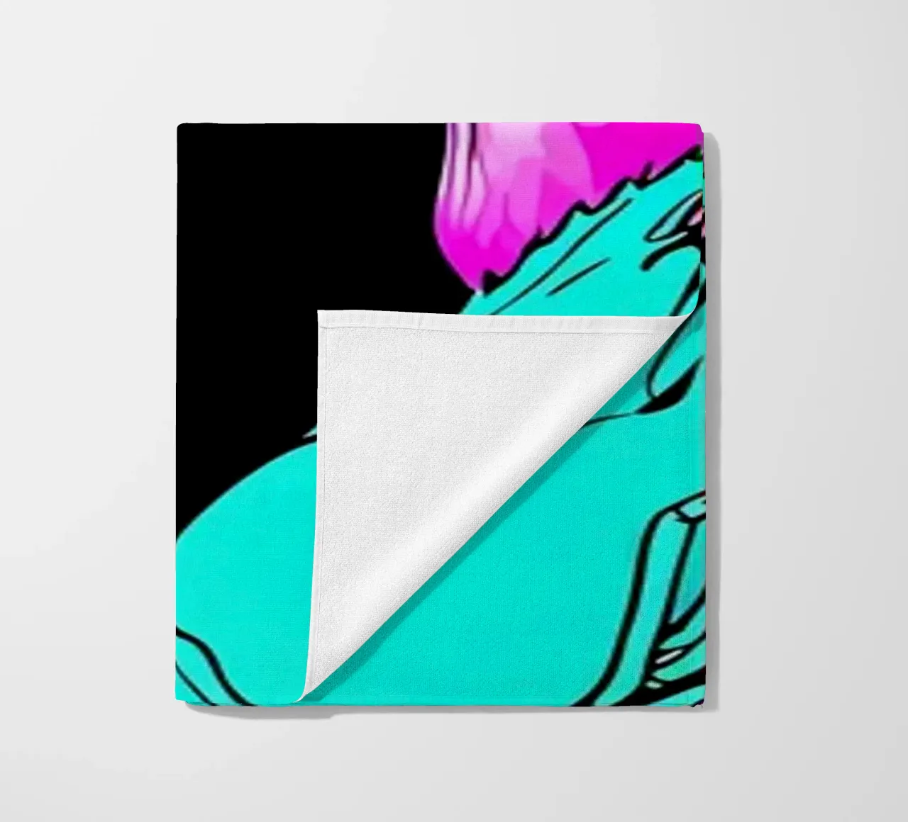 Fenicottero e gamberi - Pop Art telo mare da ColorCrash Gallery