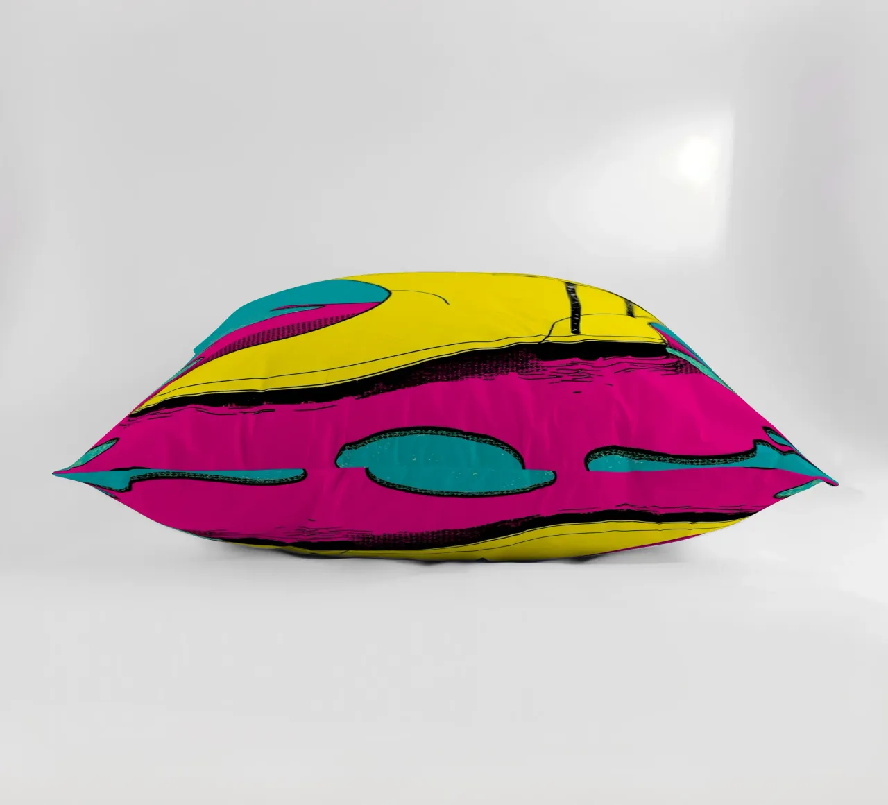Stivale da pioggia - Pop Art cuscino da ColorCrash Gallery