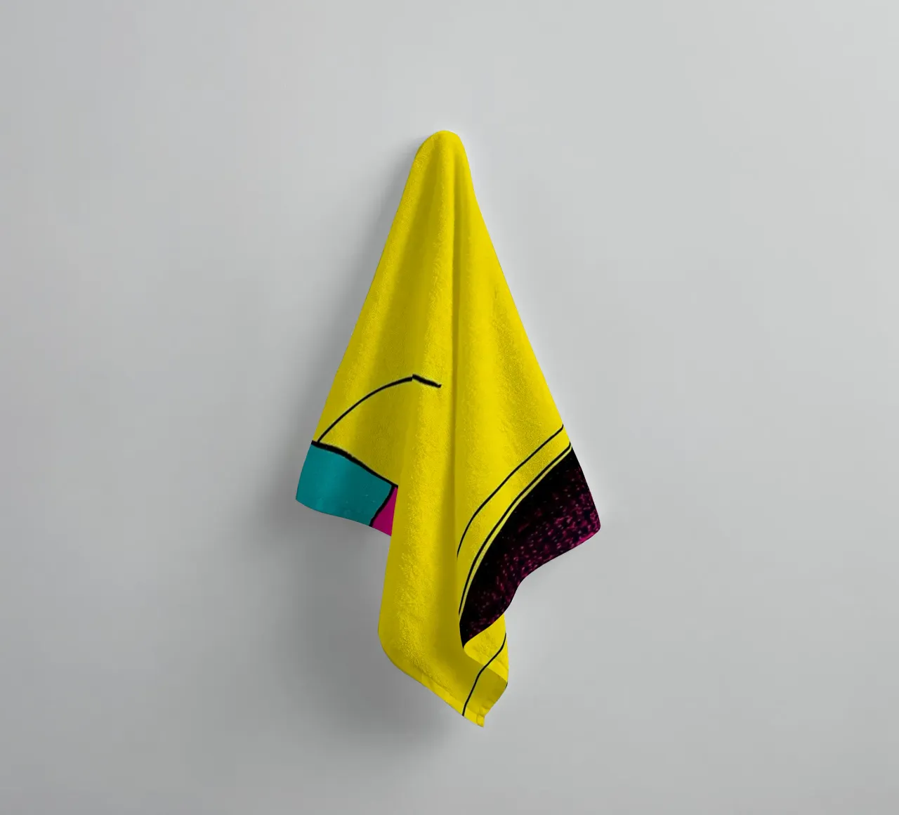 Rain Boot - Pop Art towel by ColorCrash Gallery