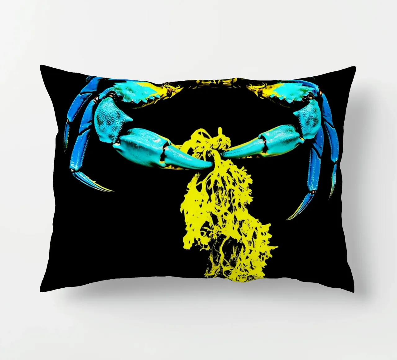 Granchio con alghe - Pop Art cuscino da ColorCrash Gallery