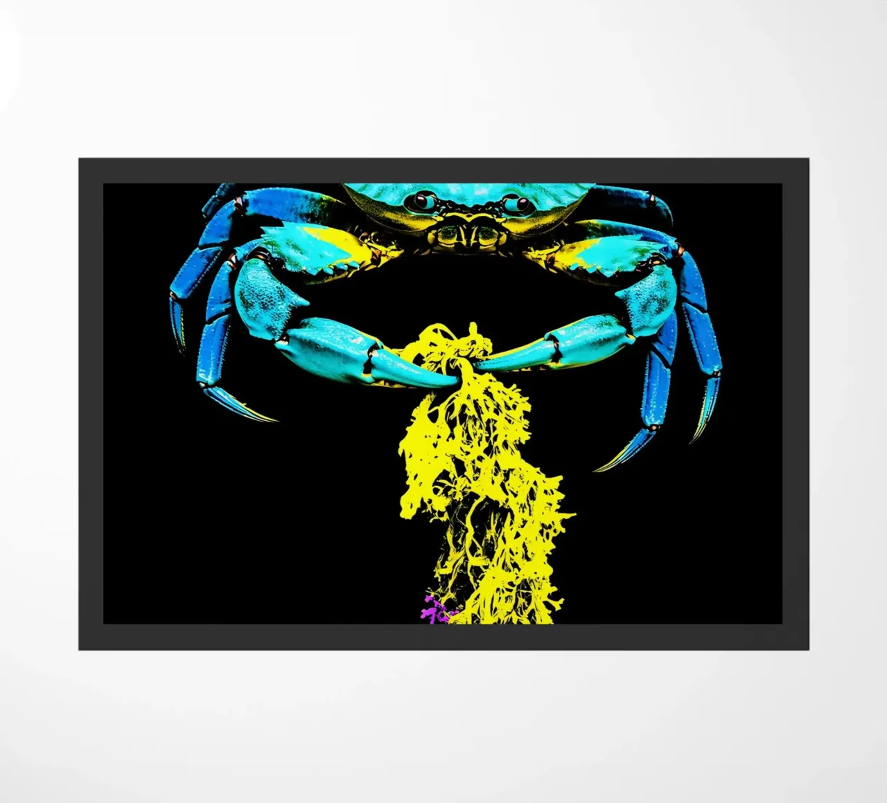 Granchio con alghe - Pop Art zerbino da ColorCrash Gallery