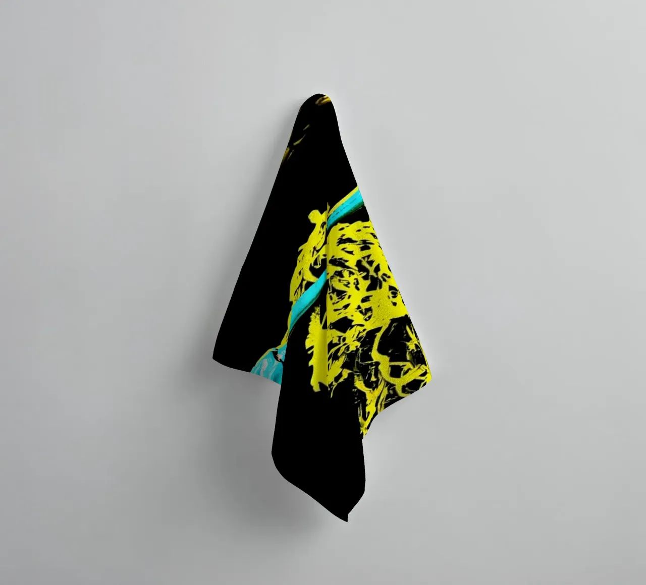 Granchio con alghe - Pop Art asciugamano da bagno da ColorCrash Gallery