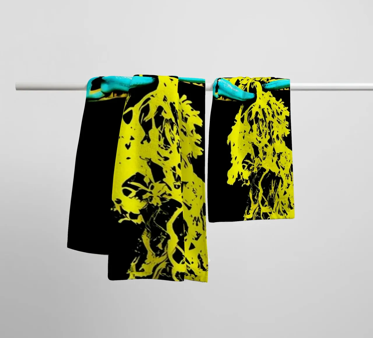 Granchio con alghe - Pop Art asciugamano da bagno da ColorCrash Gallery