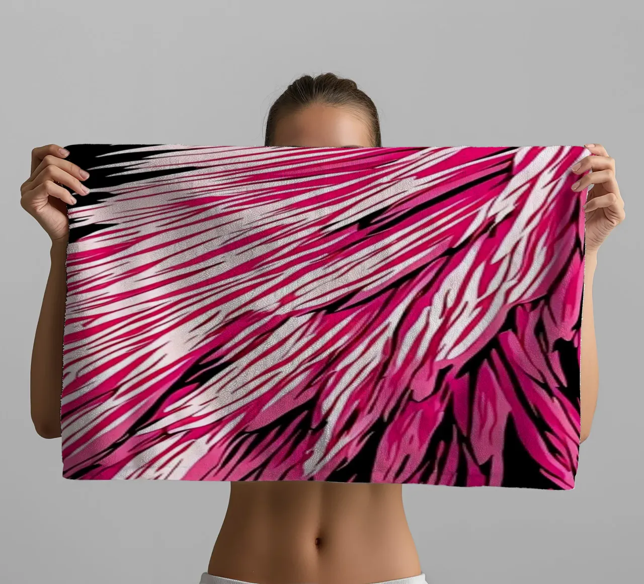 Spolverino di piume - Pop Art asciugamano da bagno da ColorCrash Gallery