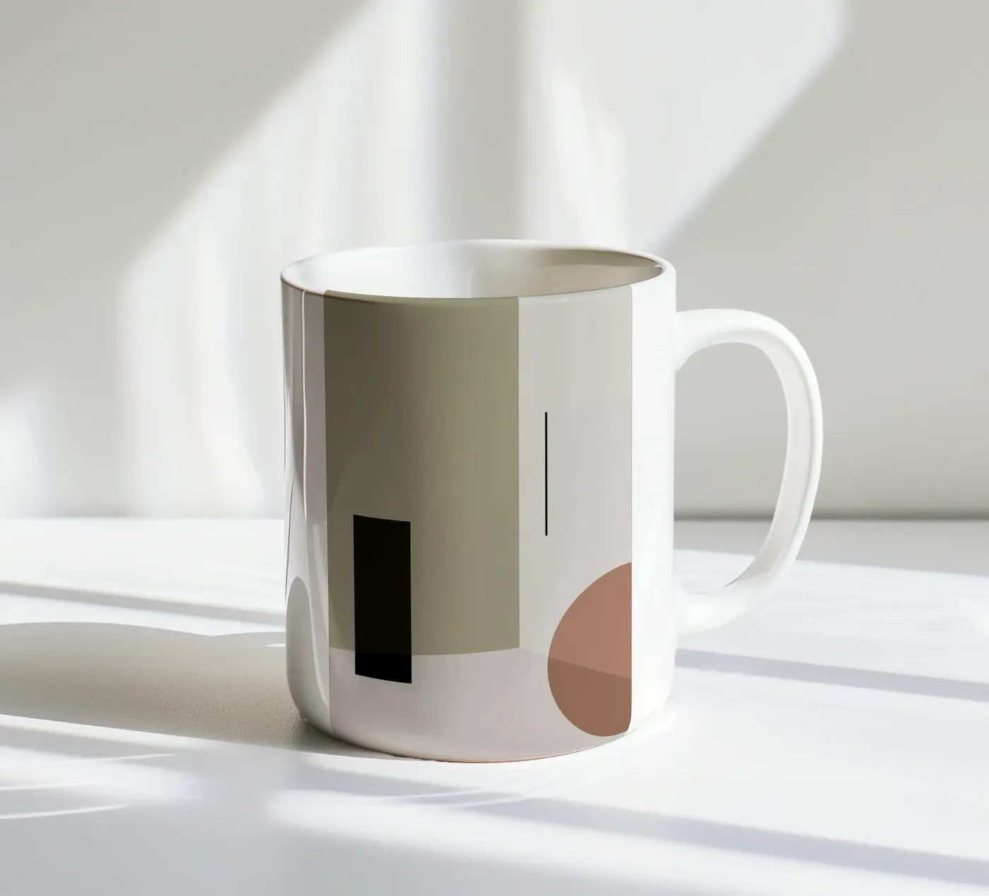 Separated 3 ceramic mug by 170QM