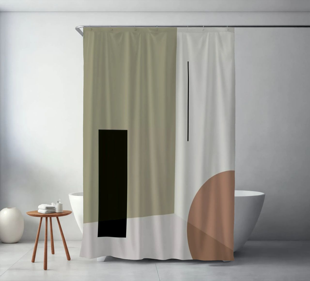 Separated 3 tenda da doccia da 170QM