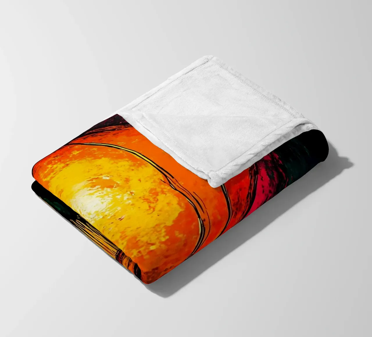 Lantern - Pop Art fleece blanket by ColorCrash Gallery