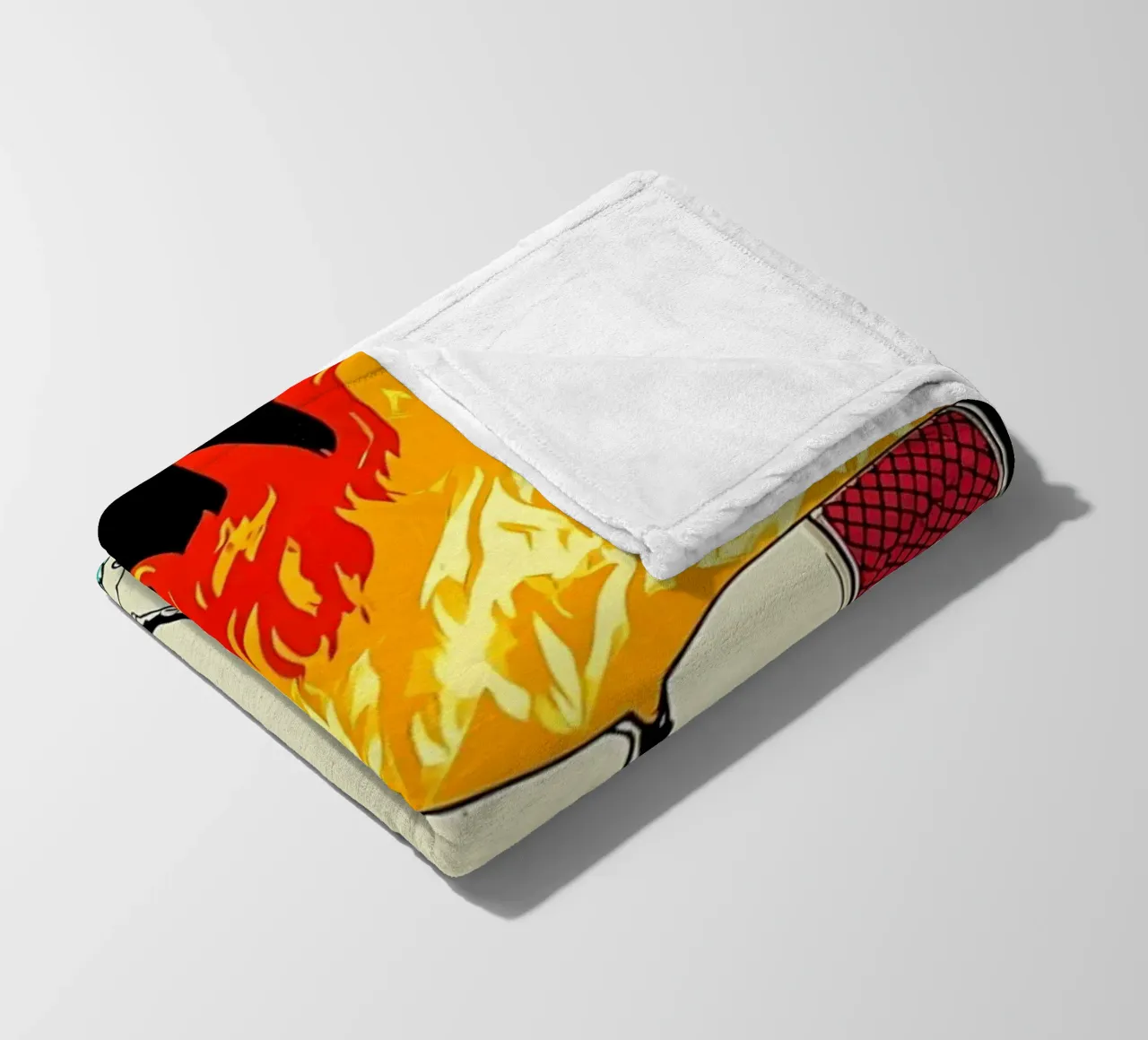 Scatola di sigarette in fiamme - Pop Art coperta in pile da ColorCrash Gallery