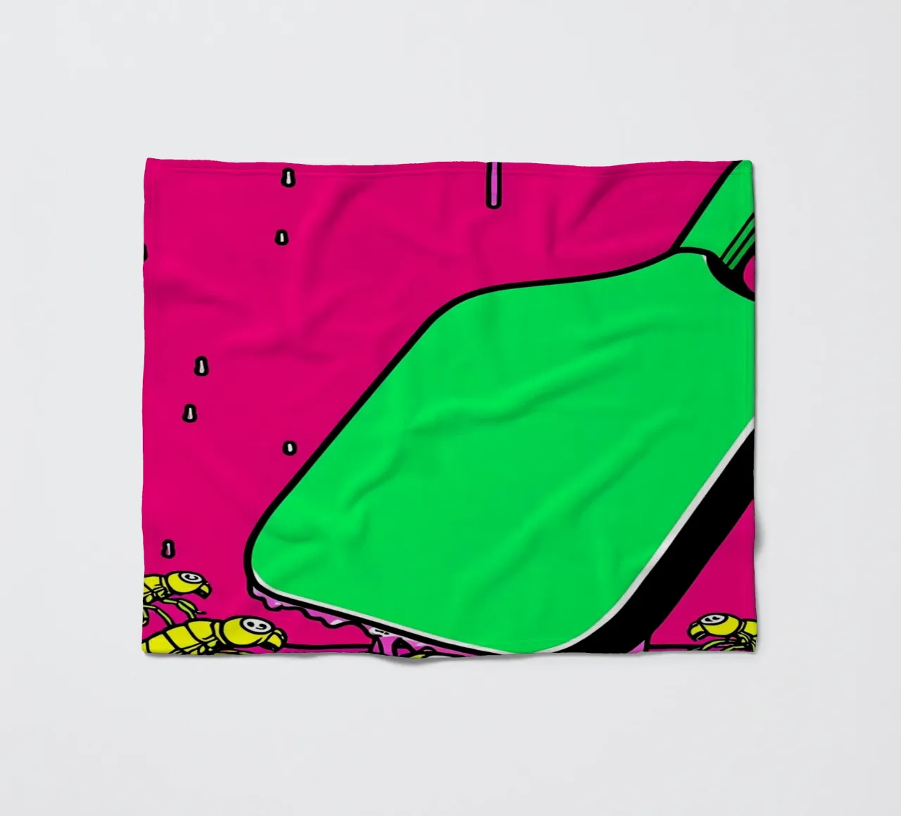Bugs Swatter - Pop Art fleece blanket by ColorCrash Gallery