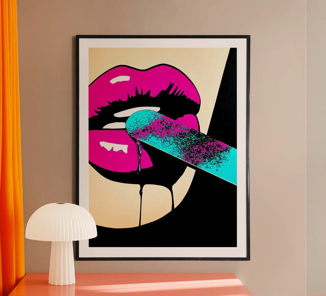 Labbra - Pop Art carta hahnemühle da ColorCrash Gallery
