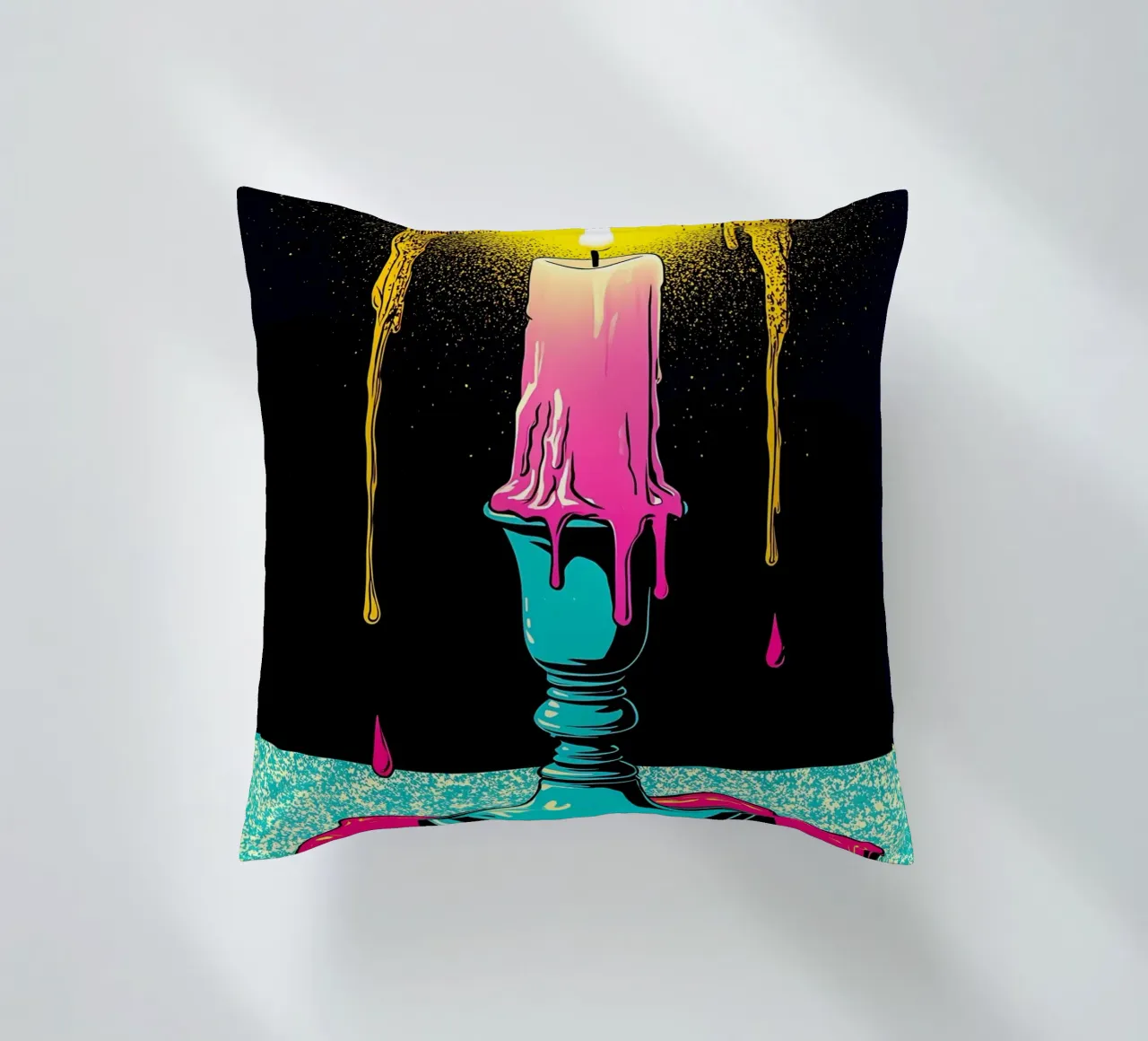 Sciogliere le candele - Pop Art cuscino da ColorCrash Gallery