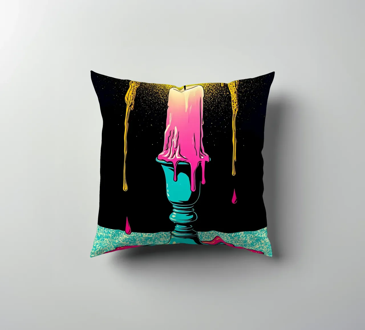 Sciogliere le candele - Pop Art cuscino da ColorCrash Gallery