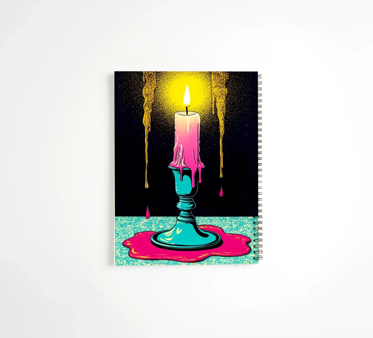 Fusion de bougies - Pop Art carnet à spirale de ColorCrash Gallery