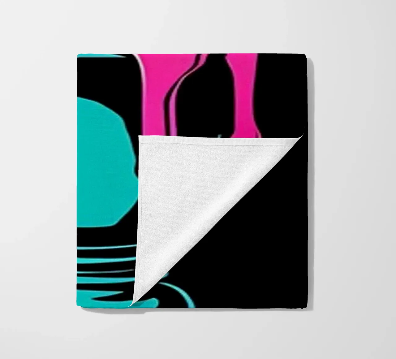 Kaars smelten - Pop Art strandhanddoek van ColorCrash Gallery
