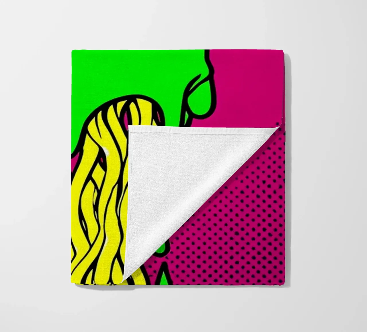 Bottiglia di colla - Pop Art telo mare da ColorCrash Gallery