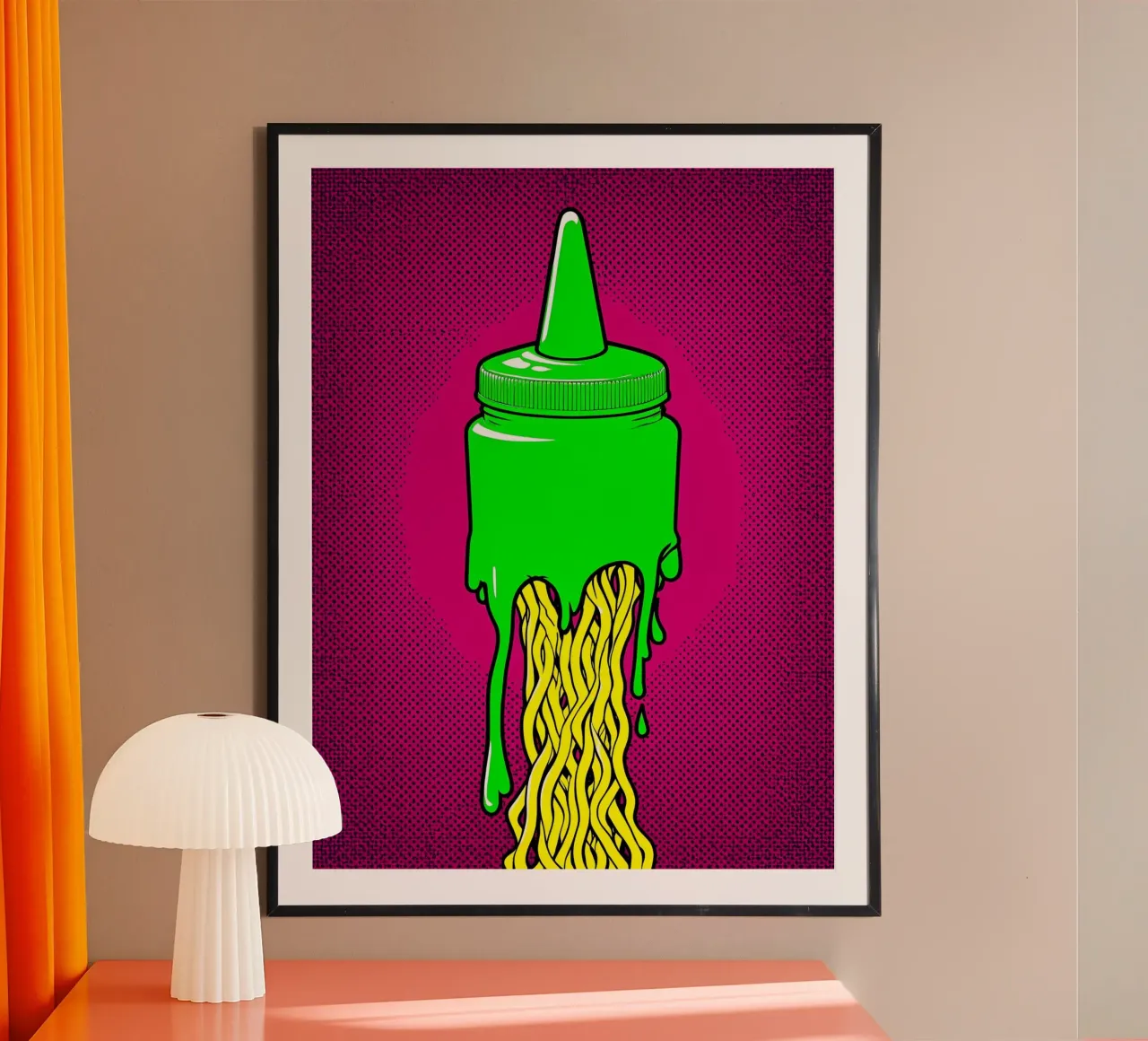 Bottiglia di colla - Pop Art carta hahnemühle da ColorCrash Gallery