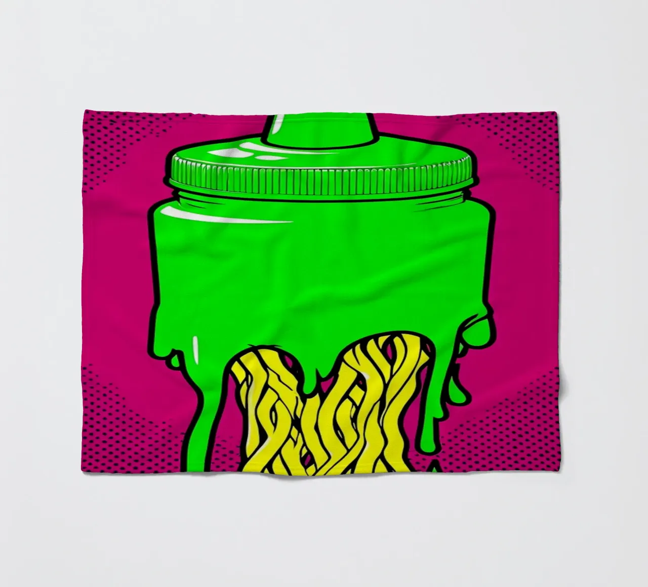 Bottiglia di colla - Pop Art coperta in pile da ColorCrash Gallery