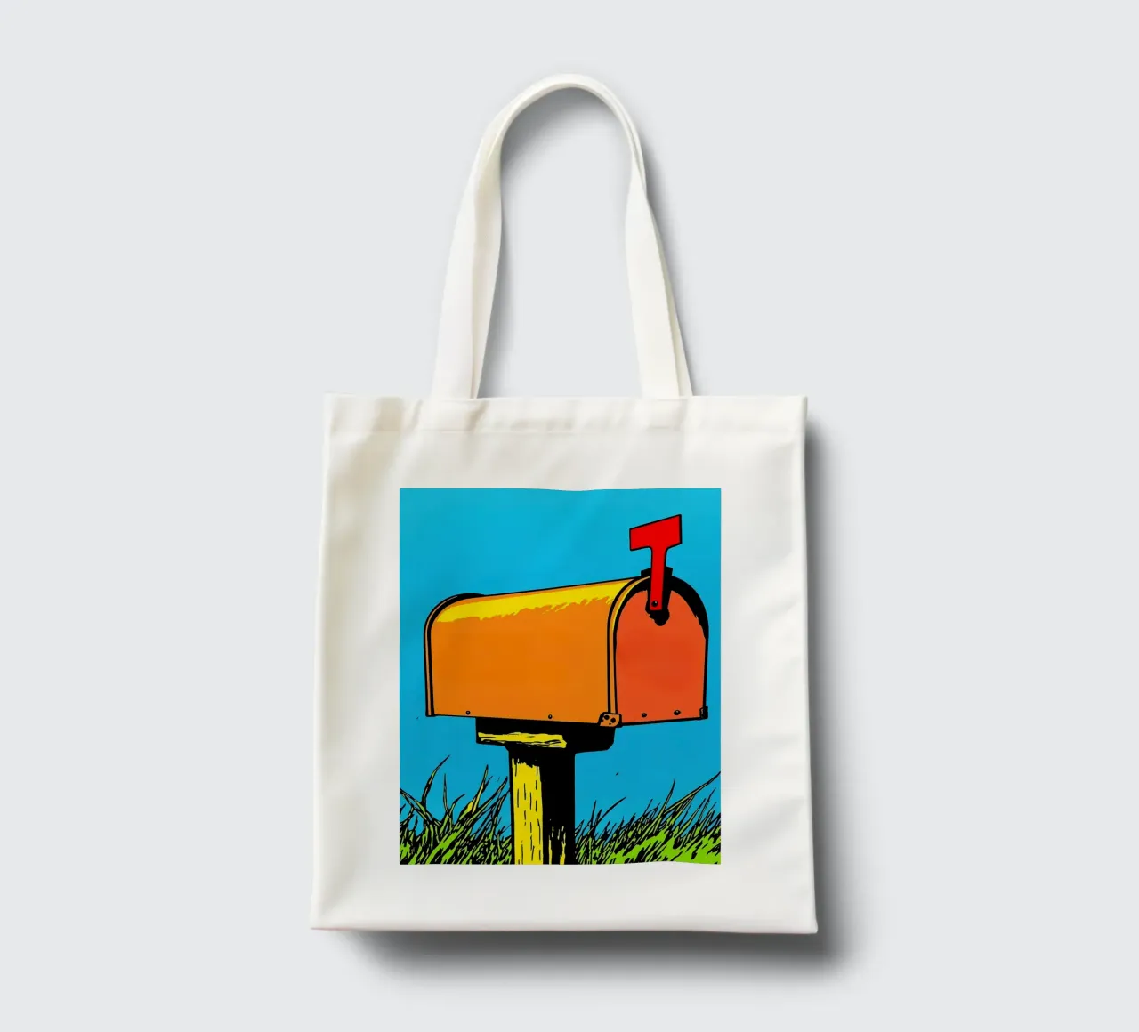 Mailbox - Pop Art Jutebeutel von ColorCrash Gallery