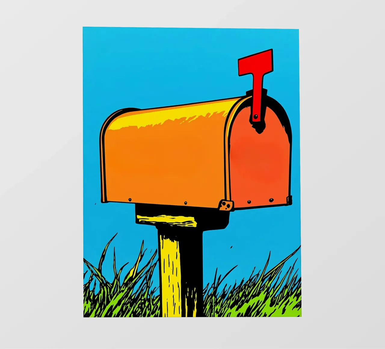 Cassetta della posta - Pop Art pellicola backlit da ColorCrash Gallery