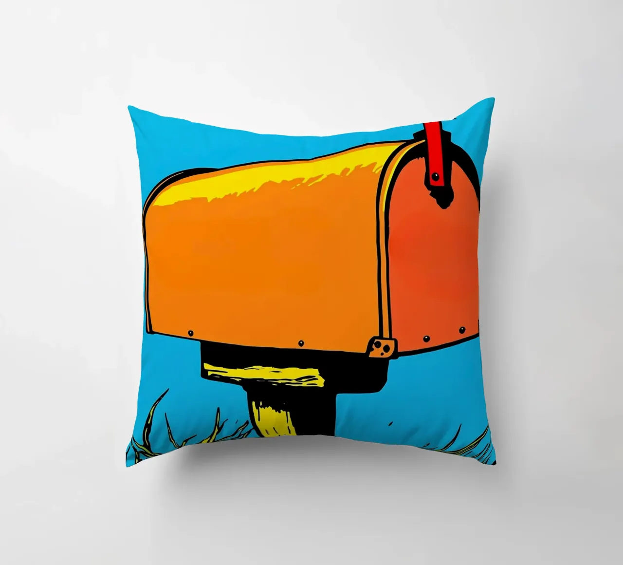 Cassetta della posta - Pop Art cuscino da ColorCrash Gallery