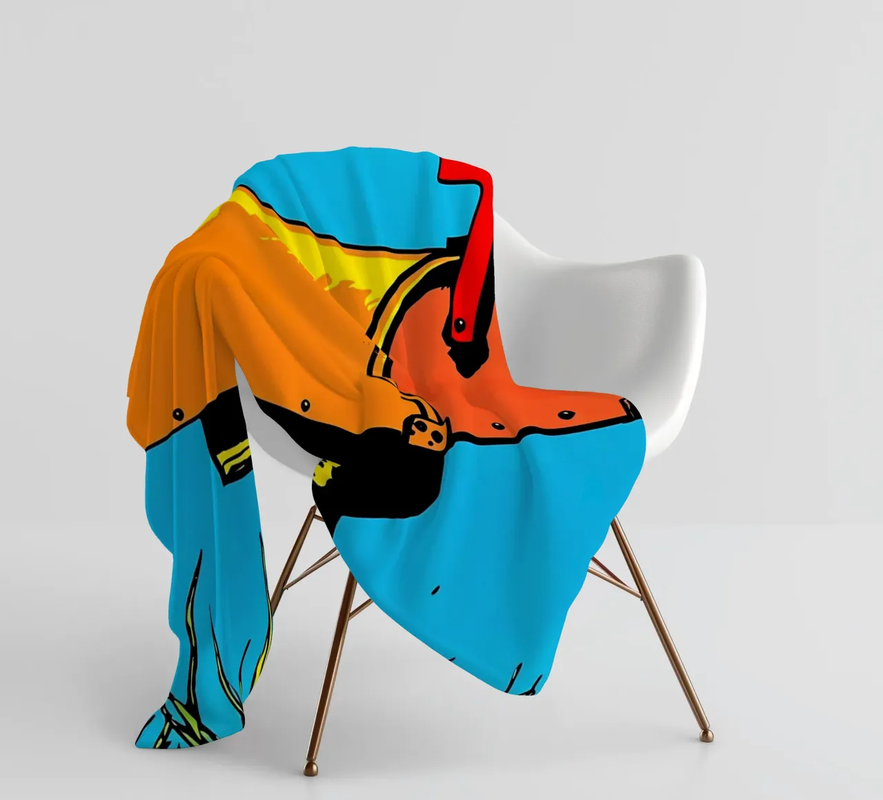 Cassetta della posta - Pop Art coperta in pile da ColorCrash Gallery